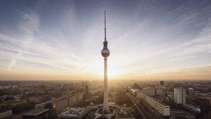 Panorama von Berlin mit Fernsehturm