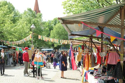 Fesche Lotte Market at Kranoldplatz in Berlin