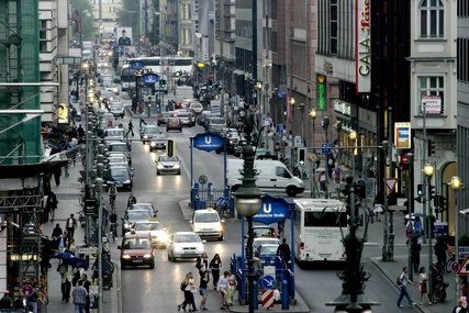 view of the Friedrichstraße view of the Friedrichstraße