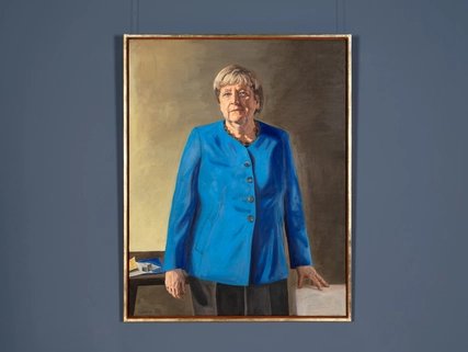 Portrait der Altkanzlerin Angela Merkel