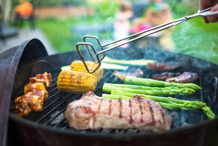 Grill for the barbecue evening Barbecue in the countryside