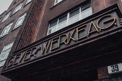 Filmkopieranstalt Geyer-Werke AG Eingangsportal der Filmkopieranstalt Geyer-Werke AG in Berlin