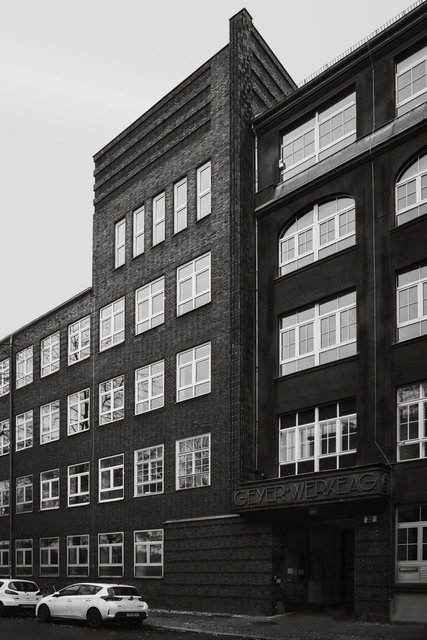 Filmkopieranstalt Geyer-Werke AG Klinkerfassade der Filmkopieranstalt Geyer-Werke AG in Berlin