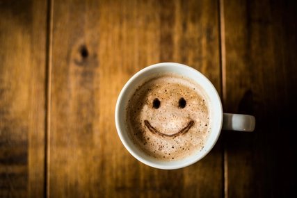 Glücklicher Kaffee glücklicher Kaffee