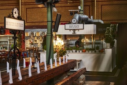 the HOFLADEN in the Arminiusmarkthalle the HOFLADEN in the Arminiusmarkthalle