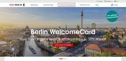 Hotels und Reise-Angebote_Screenshot_visitBerlin