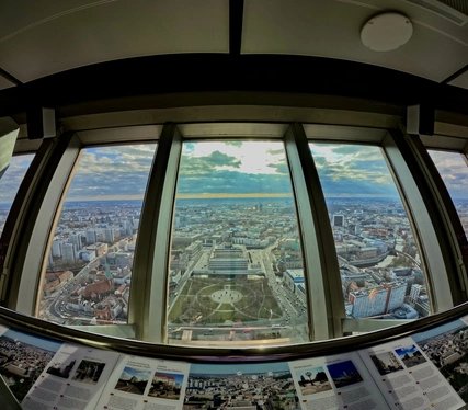 Panoramablick auf Humboldtforum vom Fernsehturm