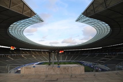 Olympiastadion Berlin Olympiastadion Berlin mit Himmel