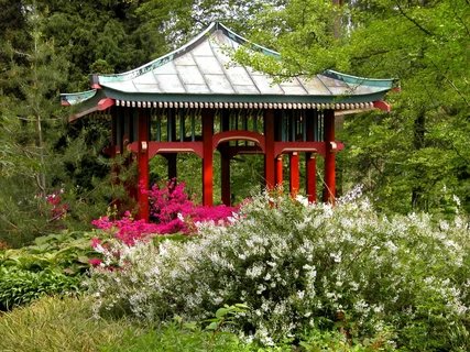 Japanischer Pavillion im Botanischen Garten Botanischer Garten und Botanisches Museum Berlin-Dahlem