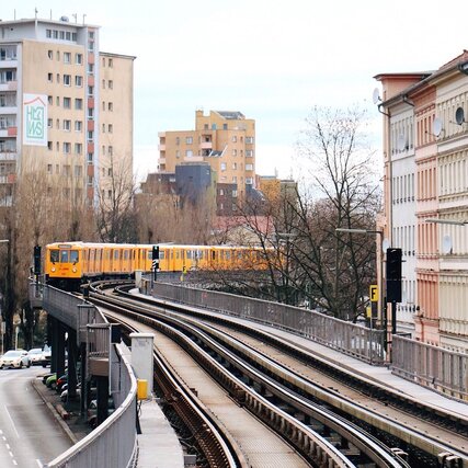 Berliner Ubahn im Winter
