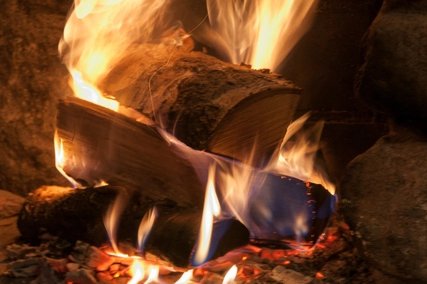 Feu de cheminée Feu de cheminée