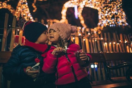 Children at Christmas Market Children at Christmas Market