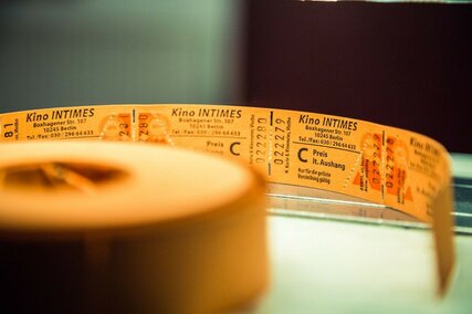 Tickets at the box office of the Intimes cinema in Berlin 