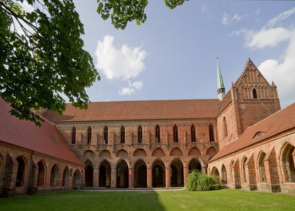 Exterior view of Chorin Monastery in Brandenburg