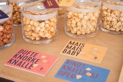 Popcorn from the popcorn confectionery Knalle Popcorn confectionery Knalle