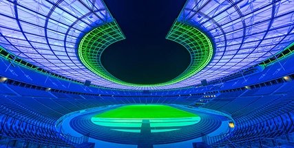 Olympic Stadium Berlin blue-green Olympic Stadium Berlin blue-green