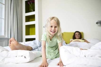 Familie im Hotel
