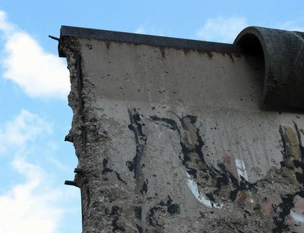 Berlin Wall, section of the Wall after 1989