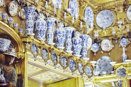 Porcelain cabinet in Charlottenburg Palace in Berlin