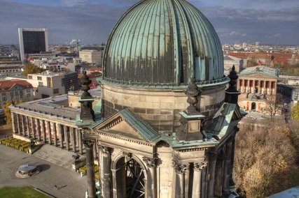 Museumsinsel-Altes Museum Blick auf Berlin-Mitte aus der Vogelperspektive