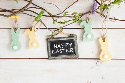 Colorful easter decorations
