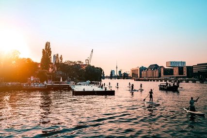 Stand Up Paddling an der Spree in Berlin Stand up Paddling