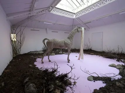 Installation von Petrit Halilaj im Hamburger Bahnhof