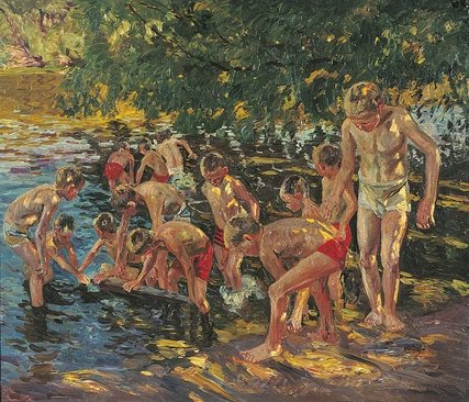 Philipp Franck "Badende Jungen" im Museum Charlottenburg-Wilmersdorf