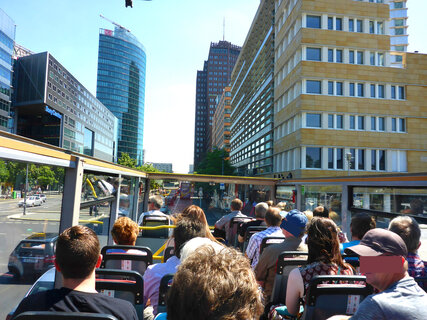 Bustour at Potsdamer Platz in Berlin