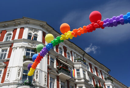 gay pride balloons
