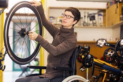 Rollstuhl-Reparatur