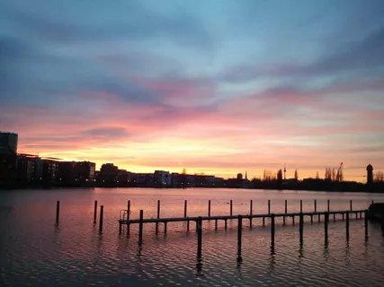 Sonnenuntergang in der Rummelsburger Bucht