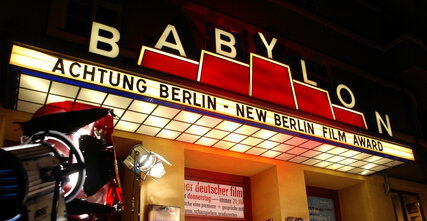 Exterior view of the cinema Babylon in Mitte