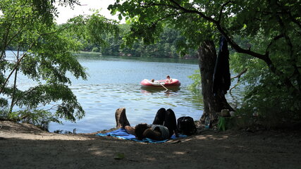 Lakes in Berlin: Summer at Schlachtensee