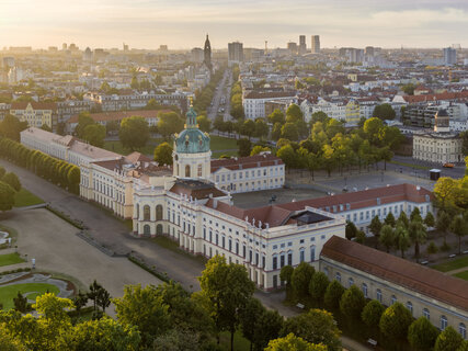 Aerial view of Charlottenburg Palace in Berlin