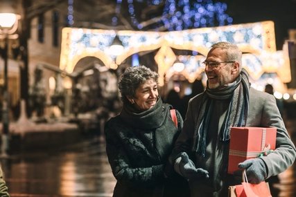 Couples at the Christmas Market