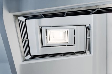 Treppenhaus im Siemens Schaltwerk-Hochhaus Treppenhaus im Siemens Schaltwerk-Hochhaus