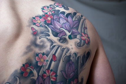 Tattoo Lotus Blume 