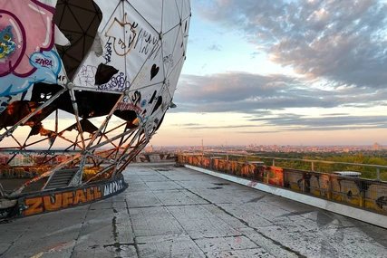 Dach der Abhörstation auf dem Teufelsberg