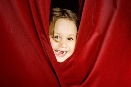 Bambina in teatro Bambina in teatro