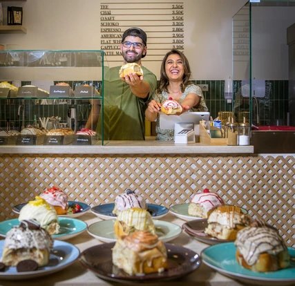The bakery Cinnamon Bun offers cinnamon rolls in many variations