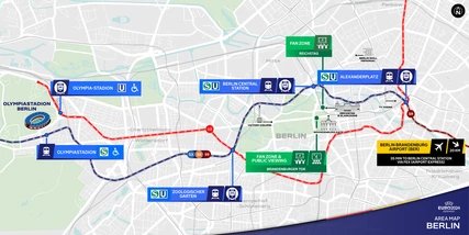 Umgebungskarten zur UEFA EURO 2024