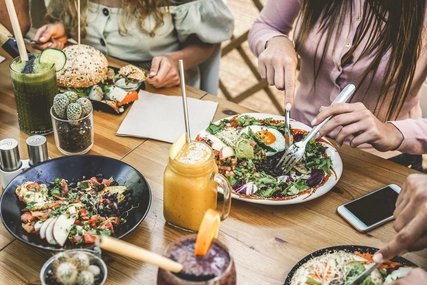 Brunch im veganen Restaurant