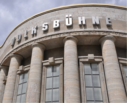 Exterior view of the Volksbühne Berlin