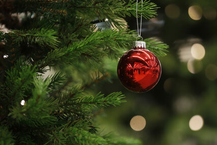 Christmas tree with ball