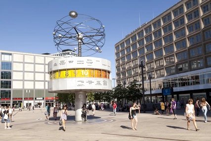 World Time Clock at Alexanderplatz World Time Clock at Alexanderplatz in Berlin
