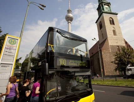 Bus 100 in Berlin Sightseeing with the Bus 100 in Berlin