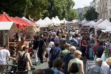 Visitors at the Berlin Kreuzberg-Festival