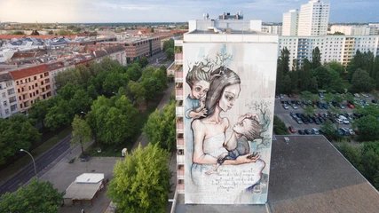 Graffiti Herakut Mural Streetart von Herakut