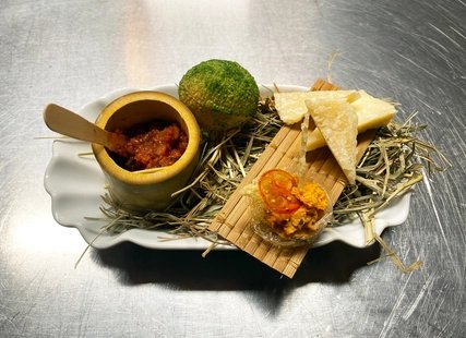 Ein Teller mit Vorspeise bei der eat! berlin 2020